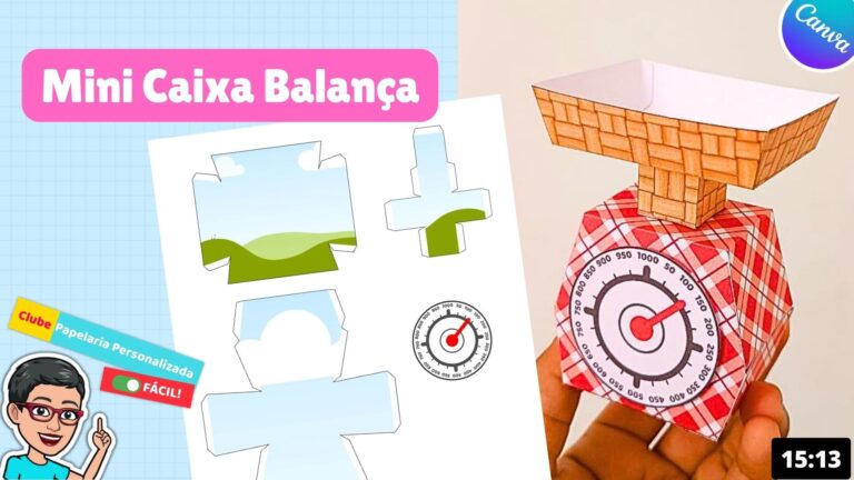 balança personalizada papelaria clube passo a passo molde png no canva